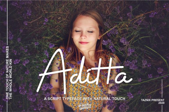 Aditta: A Handwritten Font for Creative Makers