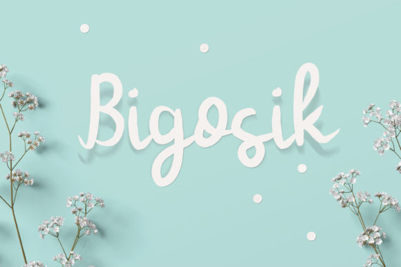 Bigosik: A Cheerful Handwritten Font for Creative Branding