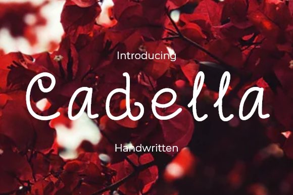 Cadella: A Cool and Bouncy Handwritten Font for Creative Projects