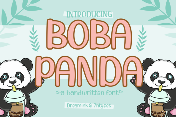 Discover Boba Panda: A Whimsical Handwritten Font for Web Design