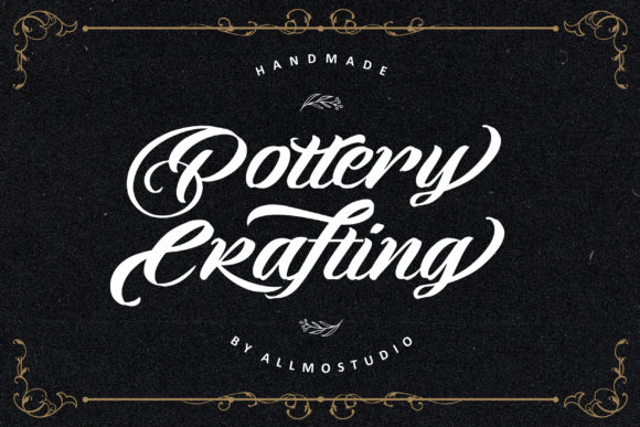 Discover Pottery Crafting: A Handwritten Font for Editorial Charm