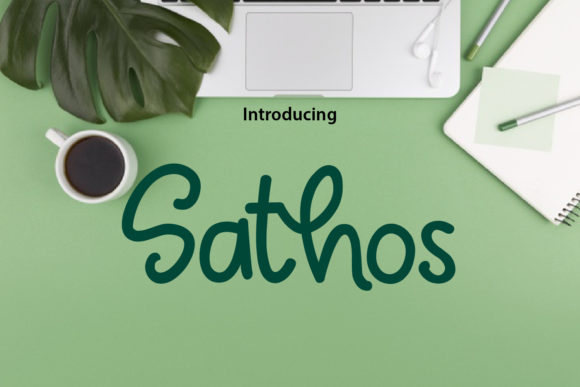 Discover Sathos: A Stylish Handwritten Font for Creative Projects