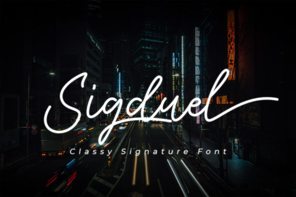 Discover Sigduel: A Handwritten Font for Editorial Elegance