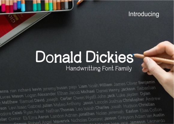 Donald Dickies: The Perfect Font for Creative Makers