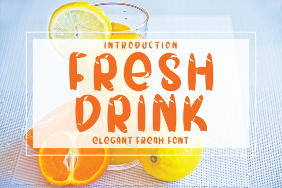 Enhance Your Web Design with Fresh Drink Font