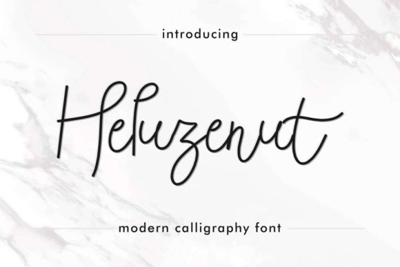 Heluzenut: A Charming Handwritten Font for Crafters