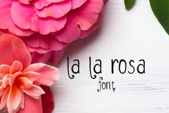 LaLaRosa: A Handwritten Font for Elegant Web Design