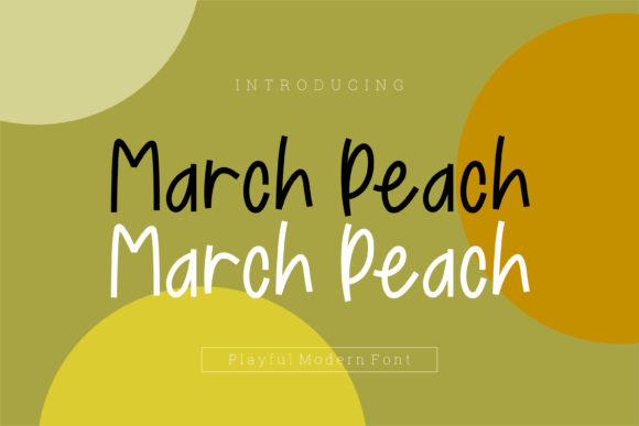 March Peach: A Handwritten Font for Creative Branding
