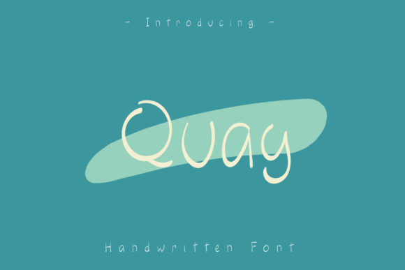Quay: A Friendly Handwritten Font for Web Design