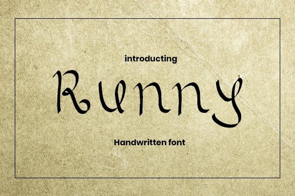 Runny: A Charming Handwritten Font for Your Brand