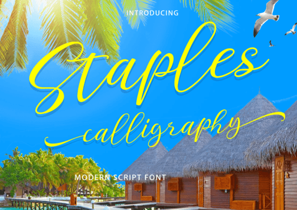 Staples Calligraphy: A Versatile Script Font for Modern Marketers