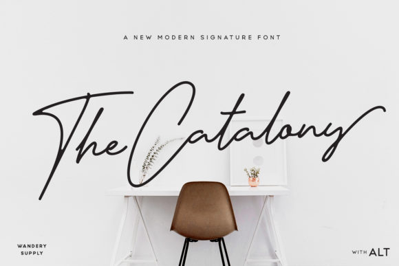 The Catalony: A Handwritten Font for Editorial Elegance