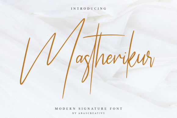 Transform Your Brand with Mastherikur: A Stylish Script Font