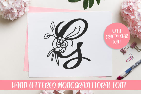 Unleash Creativity with Gesya: A Floral Monogram Font