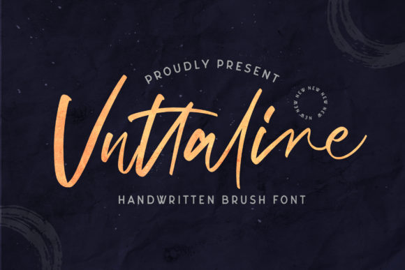 Vuttaline: A Handwritten Font for Elegant Branding